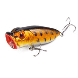 1Pcs Popular 7cm 11.8g Popper Fishing Lure Hard Artificial Bait with 2 Treble Hooks Fishing Wobblers Crankbait Pesca Iscas