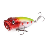 1Pcs Popular 7cm 11.8g Popper Fishing Lure Hard Artificial Bait with 2 Treble Hooks Fishing Wobblers Crankbait Pesca Iscas