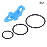 4PCS/SET Fishing Hook Keeper Lure Bait Holder with 3 Rubber Rings for Fishing Rod Fishing Gear Portable Accessories Fixed Bait