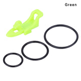 4PCS/SET Fishing Hook Keeper Lure Bait Holder with 3 Rubber Rings for Fishing Rod Fishing Gear Portable Accessories Fixed Bait