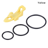 4PCS/SET Fishing Hook Keeper Lure Bait Holder with 3 Rubber Rings for Fishing Rod Fishing Gear Portable Accessories Fixed Bait