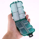 6/10/12 Fishing Lure Compartments Storage Case Box Plastic Fish Lure Spoon Hook Bait Tackle Box Pesca Isca Fishhook Box