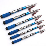 Bobing Retractable Fishing Rods 120-230mm Bass Hard Bait Casting Mini Portable Spinning Rod  Fishing Tackle Tools Telescopic