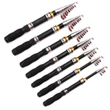 Bobing Retractable Fishing Rods 120-230mm Bass Hard Bait Casting Mini Portable Spinning Rod  Fishing Tackle Tools Telescopic