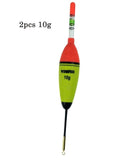 2 Pcs/Lot 10g 20g 30g EVA Luminous Fishing Float Long Vertical Night Lighting Fishing Floats Bobber