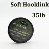 1PCS Carp fishing line Coated Hook Link Camo Green Hooklink Stiff Rig 15 25 35LB Braid Skin Line Chod Hair Rig Leader Tackle