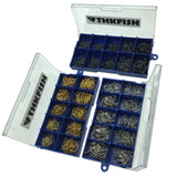 500pcs/set #3~#12 Carp Fishing Hooks High Carbon Steel Freshwater Fish Hook Golden Black Silver Fishhooks With Retail Box