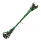 20pcs/lot Anti Bite Stainless Steel Wire Leader Fishing Line With Hook Swivel Accessory Leadcore Leashes For Fishing Leader Wire