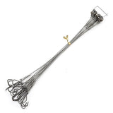 20pcs/lot Anti Bite Stainless Steel Wire Leader Fishing Line With Hook Swivel Accessory Leadcore Leashes For Fishing Leader Wire
