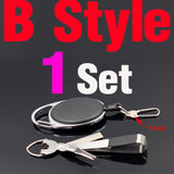 MNFT Pro Fast Tie Fishing Quick Knot Tool Nail Knotter Tying Line Cutter Clipper Nipper w/ Zinger Retractor Tackle Accessories