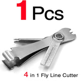MNFT Pro Fast Tie Fishing Quick Knot Tool Nail Knotter Tying Line Cutter Clipper Nipper w/ Zinger Retractor Tackle Accessories