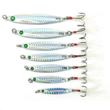 1pcs 7g 10g 14g 17g 21g  Carp Fishing Silver /Green Lure Spoon Bait Fishing Metal Jig Lures Metal Vib