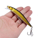 1pcs Minnow Fishing Lures 10cm 8g Bass Trolling Artificial Hard Bait Crankbait Wobblers 3D Eyes for Fishing Carp Pesca QA1186