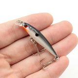 1pcs/lot 5cm 2.3g Minnow Fishing Lures Hard Bait 3D Eyes Crankbait Wobblers Carp Fishing Peaca Bass Fishing Tackle 8 Colors