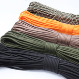 Fishing Ropes Paracord 550 Parachute Cord Lanyard Rope  7 Strand 100FT 31m The fishing line