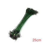 20pcs/lot Anti-bite Fishing Wire Line Leash Lure Fishhook Line 15cm/21cm/25cm Fishing  Leash With Swivel Snap Fishing A18