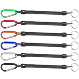 Fishing Ropes Fishing Tools Boat Camping Fishing Lanyards  Spring Coil Secure Lip Grips Pliers Tackle Tool Six Colors