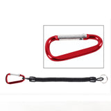 2Pcs/lot Fishing Lanyards Boating Ropes Retention String Fishing Rope Camping Carabiner Secure Lock Fishing Tackle Accessories