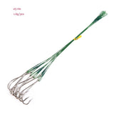 5/10pcs  Anti-bite Line Fishing Leashes Stainless Steel Wire Leader Leash For Fishing Lead Core With Hook A34