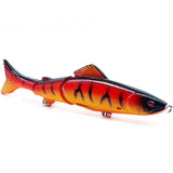 1pcs Minnow Fishing Lure 130mm 18.5g Multi Jointed Sections Crankbait Artificial Hard Bait Bass Trolling Pike Carp Fishing Tools