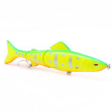 1pcs Minnow Fishing Lure 130mm 18.5g Multi Jointed Sections Crankbait Artificial Hard Bait Bass Trolling Pike Carp Fishing Tools