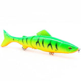 1pcs Minnow Fishing Lure 130mm 18.5g Multi Jointed Sections Crankbait Artificial Hard Bait Bass Trolling Pike Carp Fishing Tools
