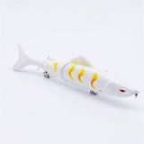 1pcs Minnow Fishing Lure 130mm 18.5g Multi Jointed Sections Crankbait Artificial Hard Bait Bass Trolling Pike Carp Fishing Tools
