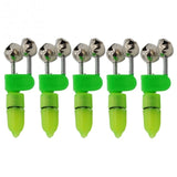 1pc or 5pcs LED Fishing Rod Bite Alarm Bells Ring Fishing Lures Accessory Red Light Alerter Outdoor Fish Tool